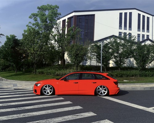 Unleash Style and Performance: Bagged Audi A6 C8